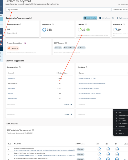 Keyword Research & Content Planning